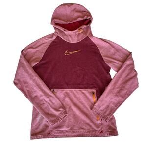 Men's Hoodie Size Small Nike Therma Fit Red Hiking Workout